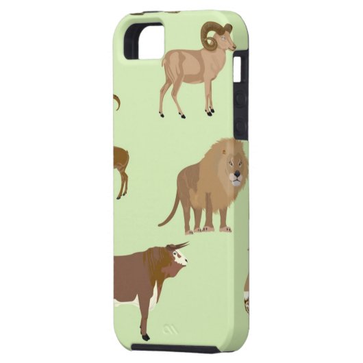 Wilde Tiere Case-Mate iPhone Hülle (Rückseite Links)