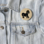 Wilde Tiere - Coole GORILLA - reifen - Primat Button (Beispiel)