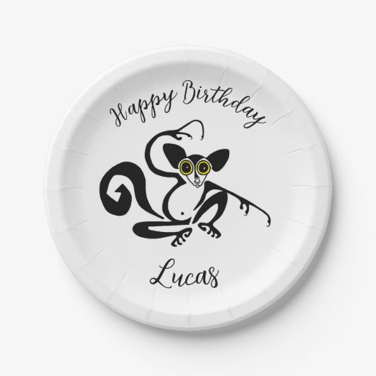 Wilde Tiere - Cooles JAHR - Wildtiere - Natur Pappteller (Vorderseite)