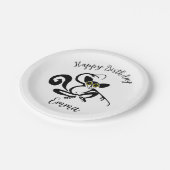 Wilde Tiere - Cooles JAHR - Wildtiere - Natur Pappteller (Schrägansicht)