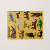 Wilde Tiere des Weltpuzzlespiels Puzzle (Horizontal)