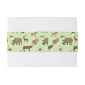 Wilde Tiere Einladungsbanderole (Rückseitenbeispiel)