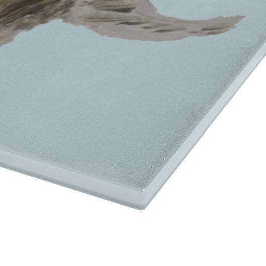 Wilde Tiere Elefantenkunst Schneidebrett (Ecke)