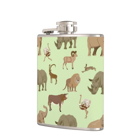 Wilde Tiere Flachmann (Links)