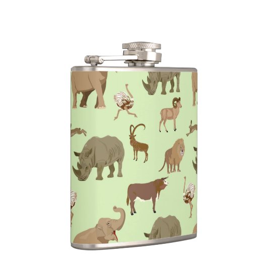 Wilde Tiere Flachmann (Rechts)