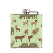 Wilde Tiere Flachmann (Rückseite)