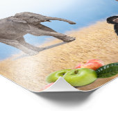 Wilde Tiere Fotodruck (Ecke)