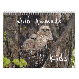 Wilde Tiere für Kinder Kalender