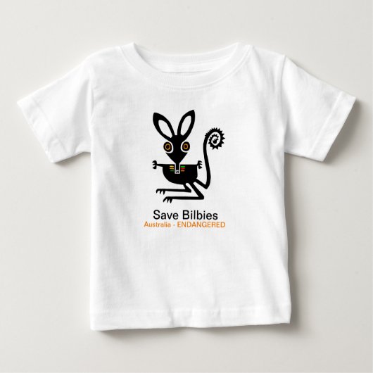 Wilde Tiere - Gerettet BILBIES - gefährdetes Tier Baby T-shirt (Vorderseite)