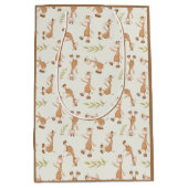 Wilde Tiere Giraffe Kinder Mittlere Geschenktüte (Vorderseite)