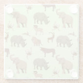 Wilde Tiere Glasuntersetzer (Rückseite)