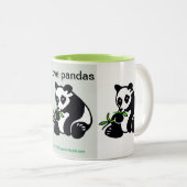 Wilde Tiere - I Liebe PANDAS - Tierfreund - Zweifarbige Tasse (VorderseiteRechts)