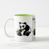 Wilde Tiere - I Liebe PANDAS - Tierfreund - Zweifarbige Tasse (Links)