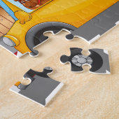 Wilde Tiere im Schulbus Puzzle (Seite)