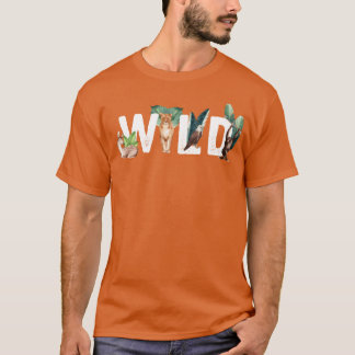 Wilde Tiere Katze Adler Affe Hirschfamilie T-Shirt