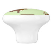 Wilde Tiere Keramikknauf (Seitenansicht)