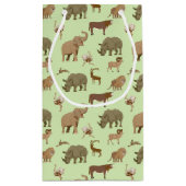 Wilde Tiere Kleine Geschenktüte (Rückseite)