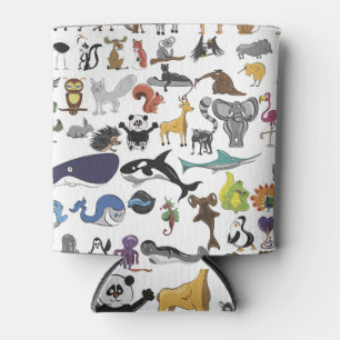 Wilde Tiere, Löwe, Giraffe, Antilope, Hippo-Zebra Dosenkühler