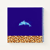 Wilde Tiere mit einer Leopard-Druckgrenze Notizblock (Rückseite)