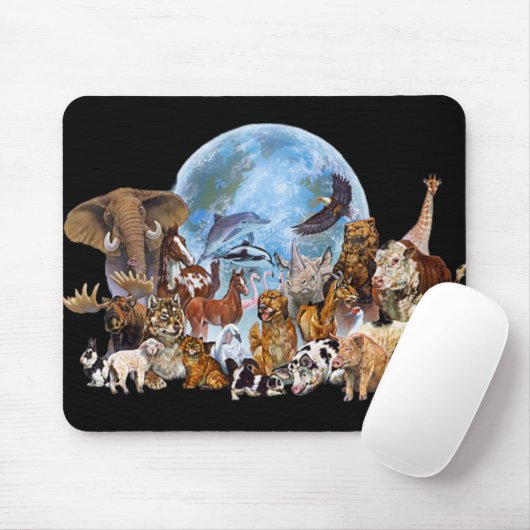 Wilde Tiere Mousepad (Mit Mouse)