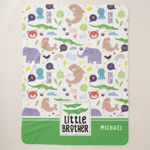Wilde Tiere Muster Little Brother Sherpadecke