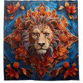 Wilde Tiere Portrait Reflections Duschvorhang (Vorderseite)