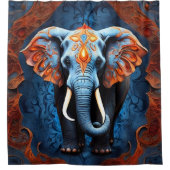 Wilde Tiere Portrait Reflections Duschvorhang (Vorderseite)