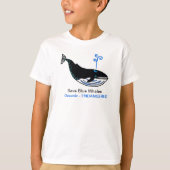 Wilde Tiere - Rettend Blaues Weiß - Marine- T-Shirt (Vorderseite)