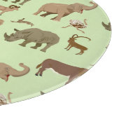 Wilde Tiere Schneidebrett (Ecke)