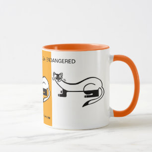Wilde Tiere - Schwarzfüßer FERRET - Natur Tasse