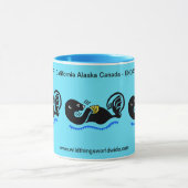 Wilde Tiere - Sea OTTER - Natur - Blaue Tasse (Zentrum)