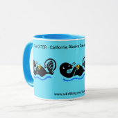 Wilde Tiere - Sea OTTER - Natur - Blaue Tasse (Vorderseite Links)