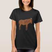 Wilde Tiere sind mein Geist Tierfreund Wildebeest  T-Shirt (Vorderseite)