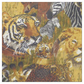 Wilde Tiere Stoff (Nahaufnahme)