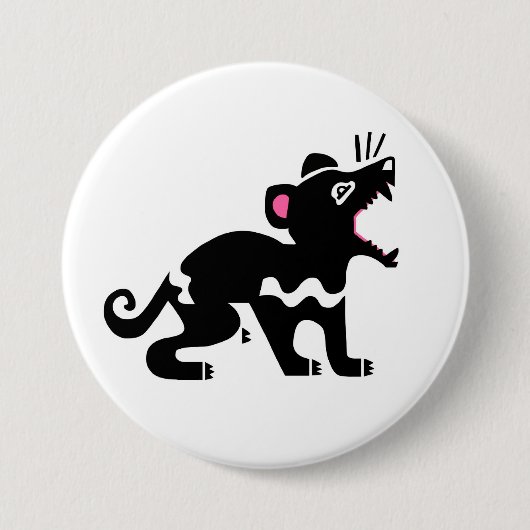 Wilde Tiere - TASMANIAN DEVIL- Marsupial Button (Vorderseite)