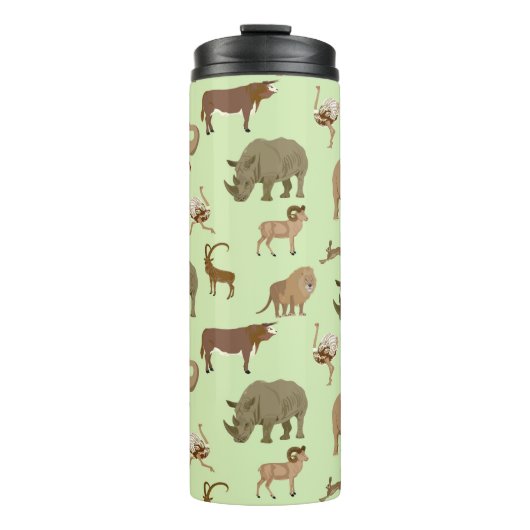 Wilde Tiere Thermosbecher (Vorderseite)