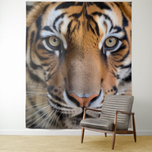 Wilde Tiere - Tiger Hintergrund Wandkunst Wandteppich