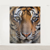 Wilde Tiere - Tiger Hintergrund Wandkunst Wandteppich (Vorderseite)