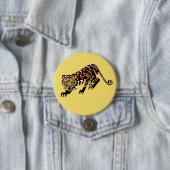 Wilde Tiere - TIGER - Wildtiere - Gelb Button (Beispiel)