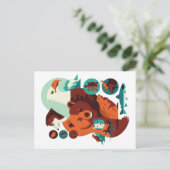 Wilde Tiere V.09 Postkarte (Stehend Vorderseite)