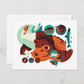 Wilde Tiere V.09 Postkarte (Vorne/Hinten)