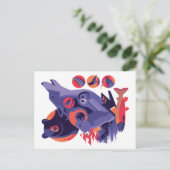 Wilde Tiere V.12 Postkarte (Stehend Vorderseite)