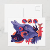 Wilde Tiere V.12 Postkarte (Vorne/Hinten)