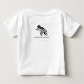 Wilde Tiere - Visayan warty PIG - Warthog- Natur Baby T-shirt (Rückseite)