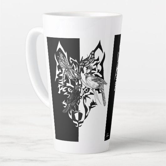 Wilde Tierführer 6" groß Milchtasse (Linke Ecke)