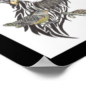 Wilde Tierführer Print Premium (Leinwand glänzen) Poster (Ecke)