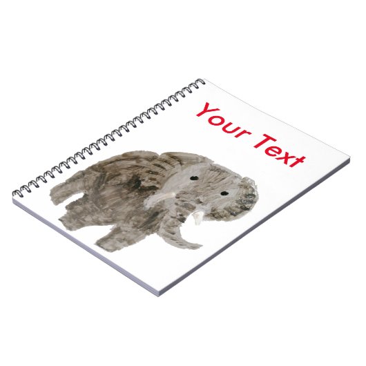 Wilde Tierkunst, Elefant Custom Notizblock (Linke Seite)