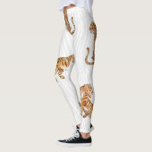Wilde Tiger: Aquarelltiermuster. Leggings (Links)