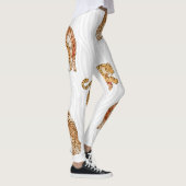 Wilde Tiger: Aquarelltiermuster. Leggings (Rechts)