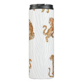 Wilde Tiger: Aquarelltiermuster. Thermosbecher (Rückseite)